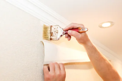 Pose de papier peint à Tendon — revêtements muraux et toiles de verre